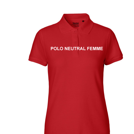 polo rouge neutral femme